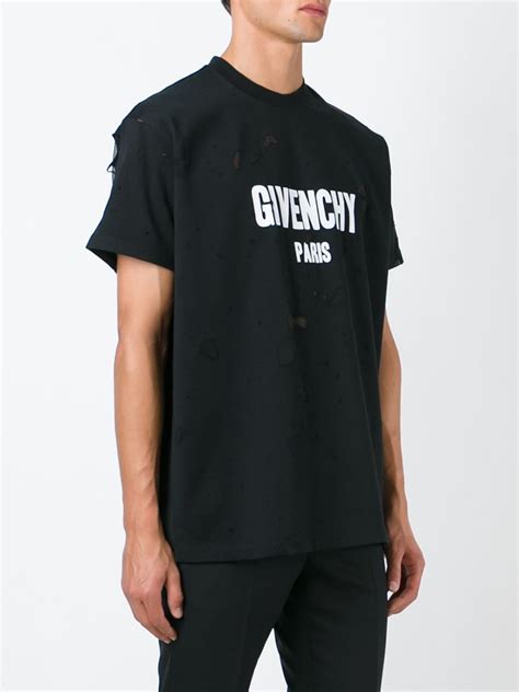 givenchy 2015 t shirt|Givenchy distressed t shirt.